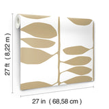 ZM2803 Sculpted Vines Gold Wallpaper 