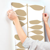 ZM2803 Sculpted Vines Gold Wallpaper 