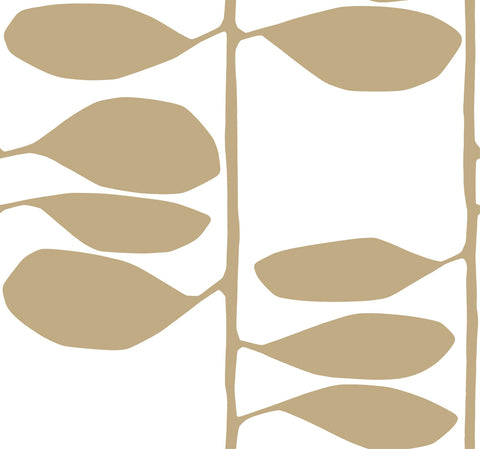 ZM2803 Sculpted Vines Gold Wallpaper 