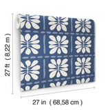 ZM2807 Mimosa Fleur Ultramarine Wallpaper