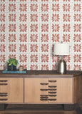 ZM2809 Mimosa Fleur Terracotta Wallpaper