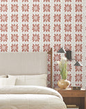 ZM2809 Mimosa Fleur Terracotta Wallpaper