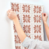 ZM2809 Mimosa Fleur Terracotta Wallpaper