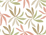 ZM2812 Little Garden Leaf Coral Wallpaper