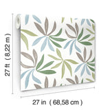 ZM2813 Little Garden Alpine Sky Silver Wallpaper