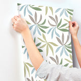 ZM2813 Little Garden Alpine Sky Silver Wallpaper