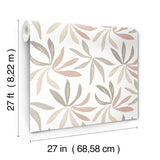 ZM2814 Little Garden Nude Blush Wallpaper