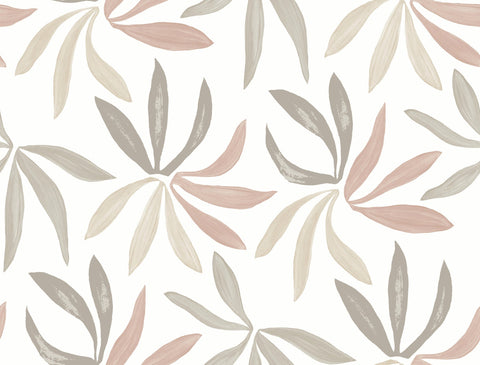 ZM2814 Little Garden Nude Blush Wallpaper