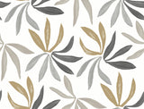 ZM2816 Little Garden Graphite Gold Wallpaper