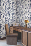 ZM2832 Joyful Dancers Ultramarine Wallpaper
