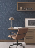 ZM2841 Vermillion Coast Ultramarine Wallpaper