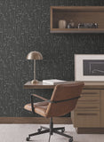ZM2842 Vermillion Coast Carbon Black Wallpaper