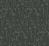 ZM2842 Vermillion Coast Carbon Black Wallpaper