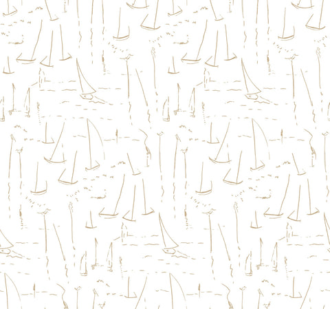 ZM2845 Vermillion Coast Gold Wallpaper