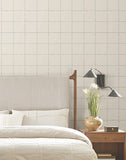ZM2851 La Vitre Plaid Lichen Grey Wallpaper