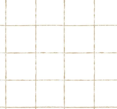 ZM2853 La Vitre Plaid Gold Wallpaper