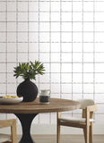 ZM2854 La Vitre Plaid Carbon Black Wallpaper