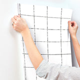 ZM2854 La Vitre Plaid Carbon Black Wallpaper