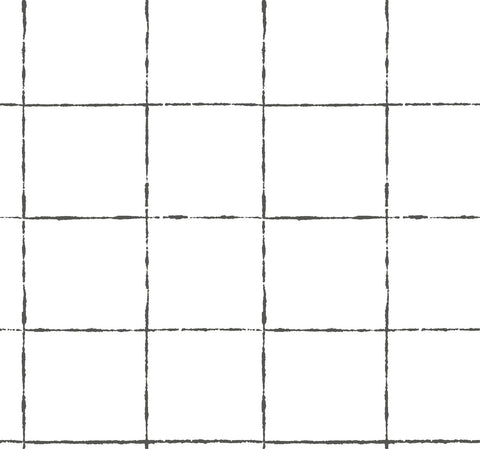 ZM2854 La Vitre Plaid Carbon Black Wallpaper