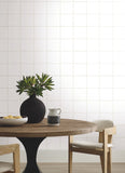 ZM2855 La Vitre Plaid Graphite Wallpaper