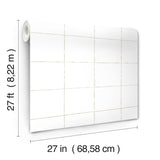 ZM2855 La Vitre Plaid Graphite Wallpaper