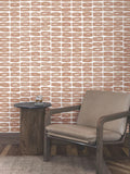 ZM2861 Modernist Motif Terracotta Wallpaper