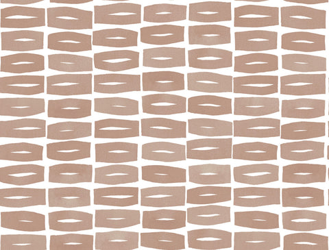 ZM2861 Modernist Motif Terracotta Wallpaper