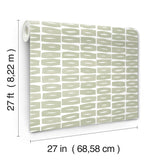 ZM2862 Modernist Motif Leaf Wallpaper