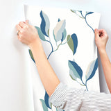 ZM2871 Brushwork Branches Alpine Cobalt Wallpaper