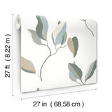 ZM2873 Brushwork Branches Mineral Olive Wallpaper