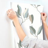 ZM2873 Brushwork Branches Mineral Olive Wallpaper