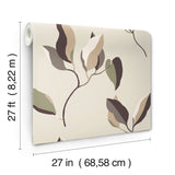 ZM2875 Brushwork Branches Violet Wallpaper