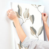 ZM2876 Brushwork Branches Neutral Gold Wallpaper