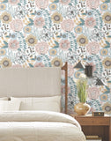 ZM2891 Artistic Bouquet Ochre Ocean Wallpaper