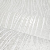 2311 Zebra Lines textured Sparkle glassbeads Glitter White Wallpaper 3D