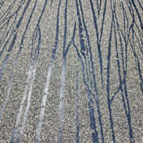 Z209 Zebra lines Mica Sparkle Vermiculite navy blue gray metallic Natural Wallpaper