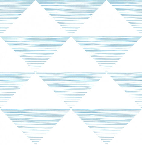 DA61901 Seabrook Triangle Blue wallpaper