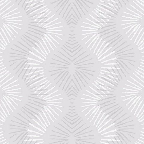 2793-87327 Feliz Silver Beaded Ogee Wallpaper