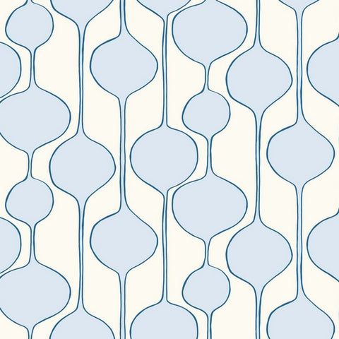 SL80102 Seabrook Geometric Abstract Blue Wallpaper
