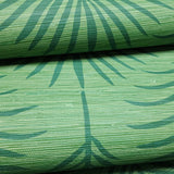 GL20004 Marco Kelly light & dark green palm branches faux grasscloth textured wallpaper