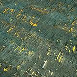 WM103401 real natural cork Wallpaper green gold metallic striped textured wallcoverings