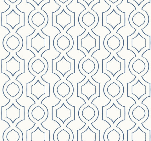 TP80202 Handdrawn Geometric blue white wallpaper