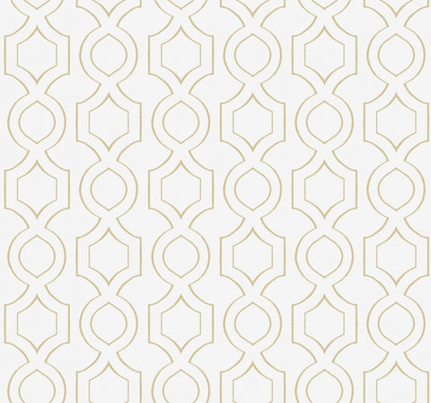 TP80205 Handdrawn Geometric beige white wallpaper