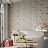 HTEW112765 HALFMOON Gilver Tranquility Colour Wallpaper