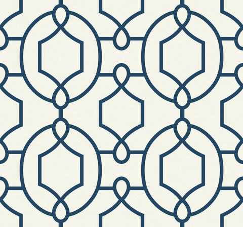 YC61112 Large Geometric blue wallpaper