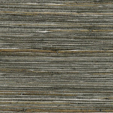 2732-80007 Kenneth James Brewster Natural Grasscloth FUJIAN SILVER Wallpaper - wallcoveringsmart