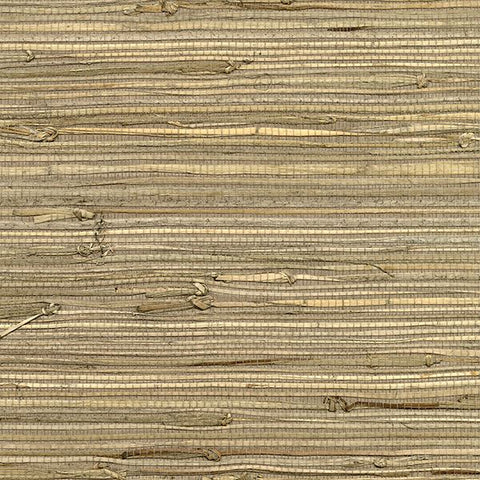 2732-80084 Kenneth James by Brewster Natural Grasscloth Anhui Brown Wallpaper - wallcoveringsmart