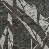 300007 Wallpaper Grey Black Silver metallic Abstract animal faux fur Textured