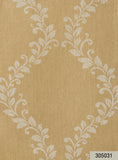 305031 Gold Metallic Floral Diamond Wallpaper