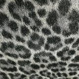 255055 Portofino black silver glitter metallic leopard textured animal skin Wallpaper